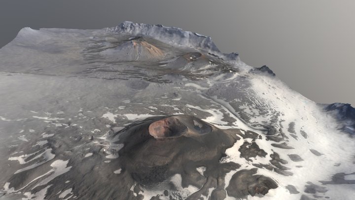 Cone A, Okmok Volcano 3D Model