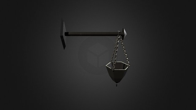[The World] R:2 Hanging Torch 3D Model