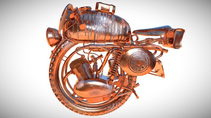 "Bestial copper" (Monobike) 3D Model