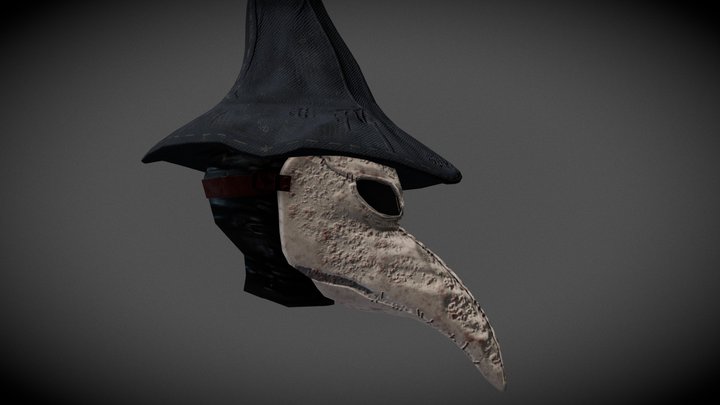 Plague doctor mask 3D Model