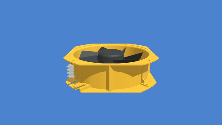 Fan for HVAC, 280*280*80 3D Model