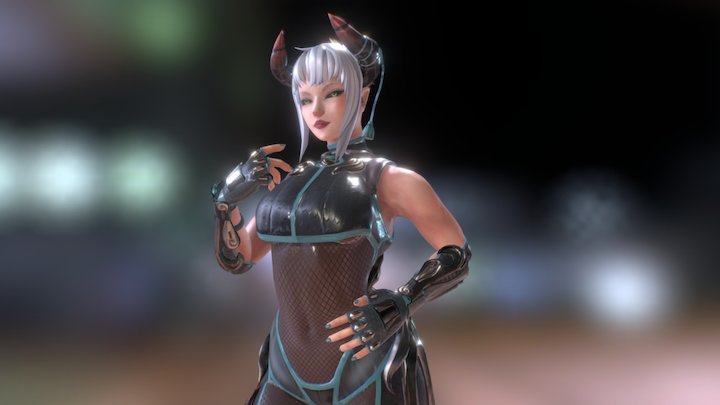 Demon Kunoichi - Game Ready 3D Model