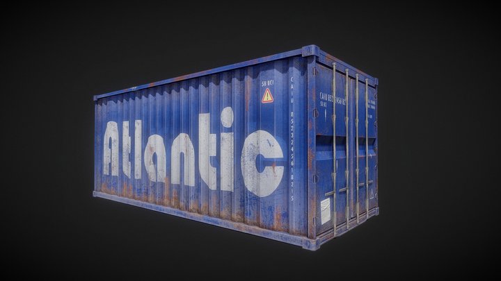 Realistic Container 3D Model