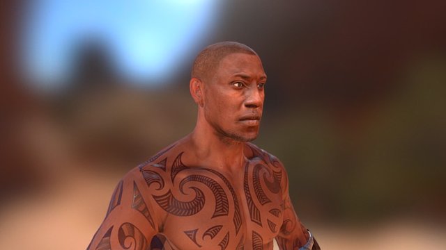 Tribal Warrior 3D Model
