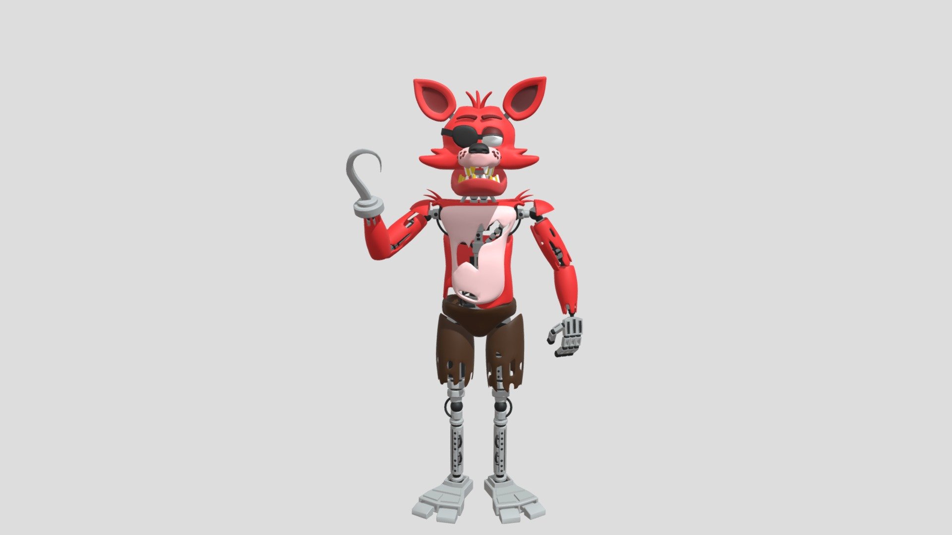 Game Accurate Foxy The Pirate Fox - Download Free 3D model by dwall8611 ...