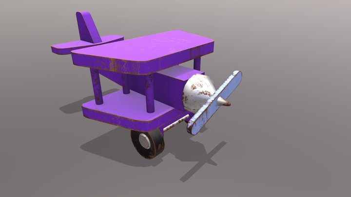 Toy Plane 3D Model