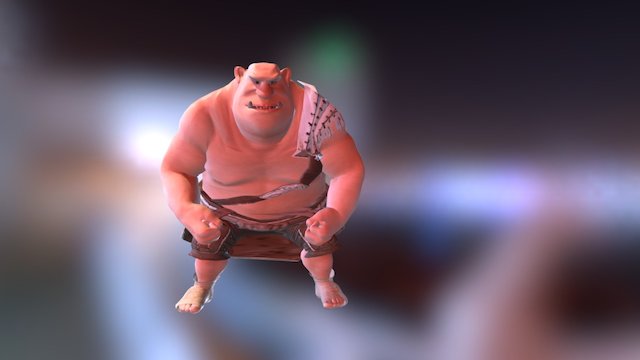 Hippo King 3D Model