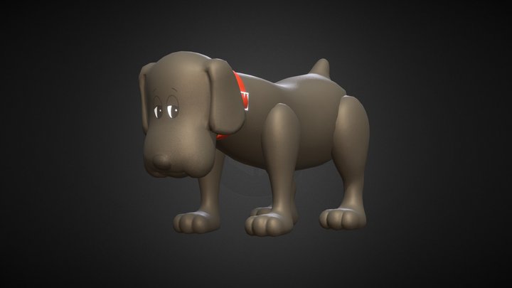 Toy Dog 3D Model
