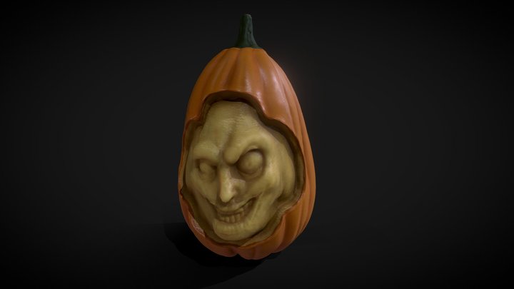 Spooky Pumpkin 3D Model