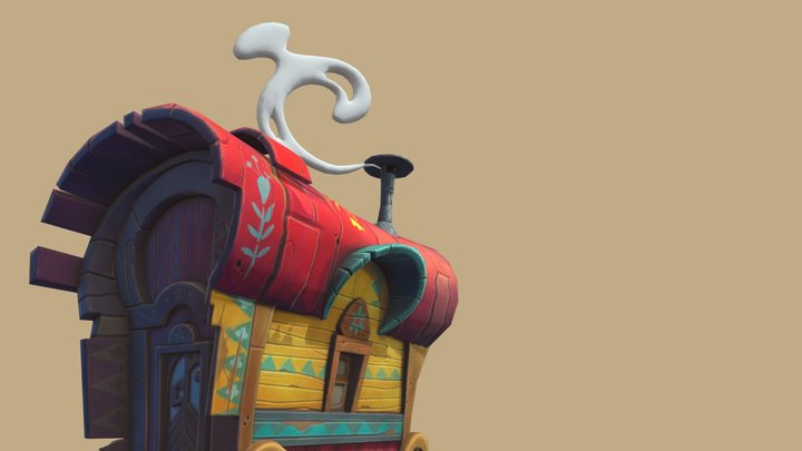 Tzigan caravan 3D Model