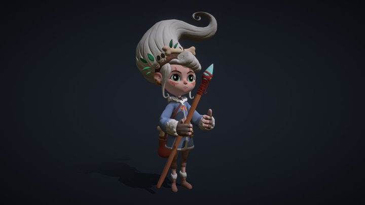 Little Warrior 3D Model