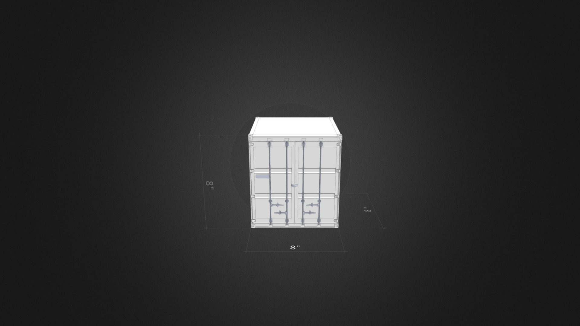 8 foot Storage Container - 3D model by designspace [d05acac] - Sketchfab