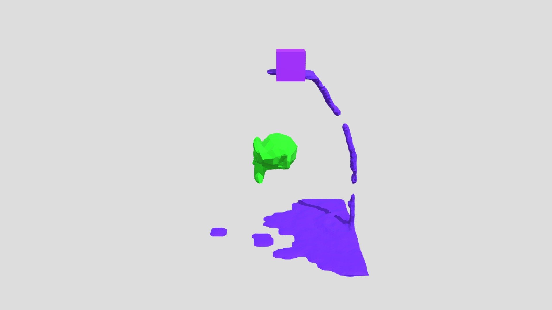 Water Flow,animation monkey bath