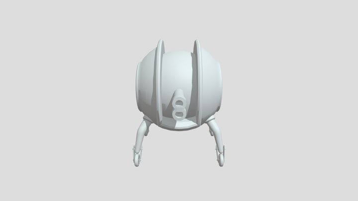 Future Turret 3D Model