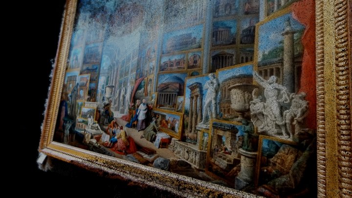Painting Gallery of Ancient Rome 3D Model