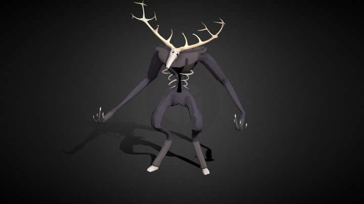 Wendigo - Low Poly 3D Model