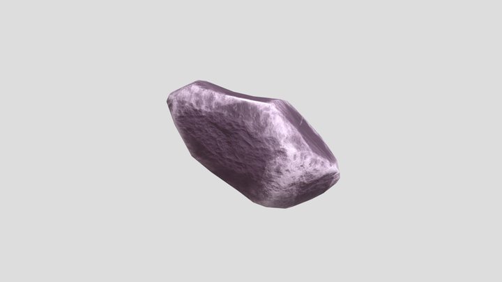 Low Poly Rock 3D Model