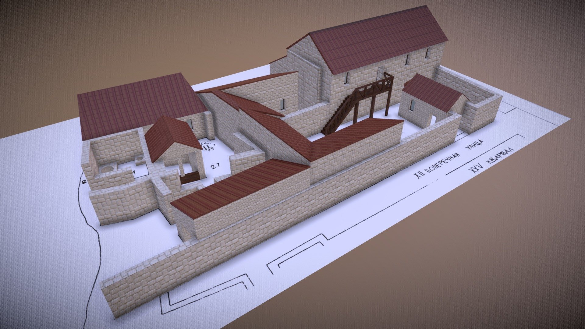 District 22, XIII c. AC, Chersonesus — Sketchfab embed 3D viewer