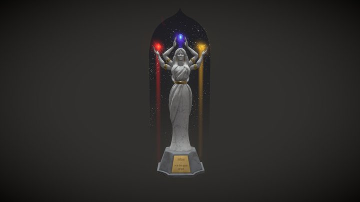 Statue of Rangeela 3D Model