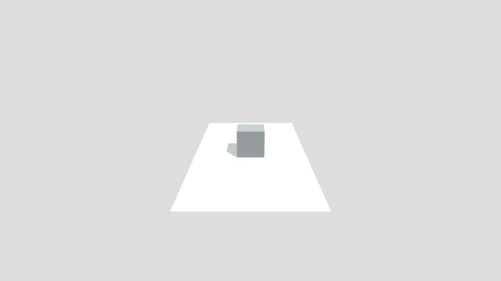 rendu cube projet 3D Model