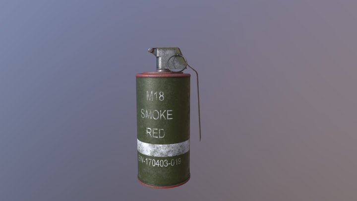 M18 Smoke Grenade 3D Model