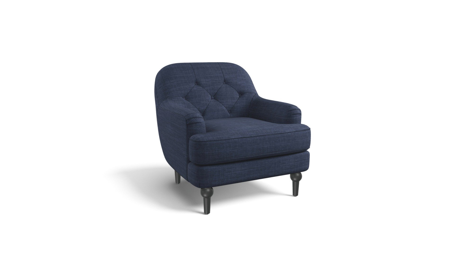 Flynn Armchair, Atlantic Blue Linen Mix