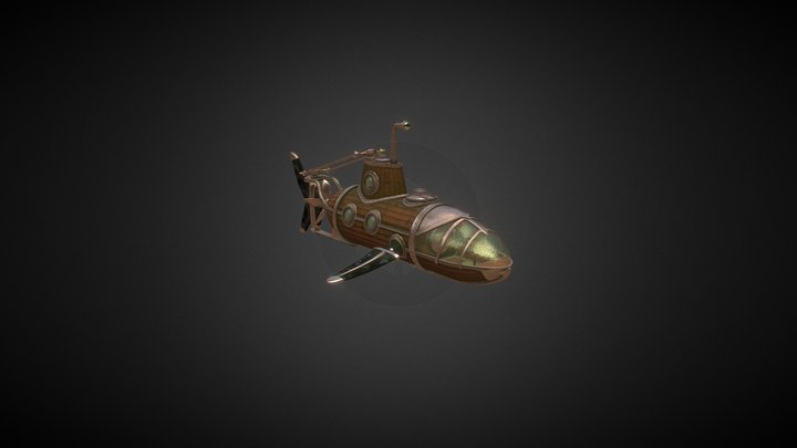 Submarine Shark 3D Model