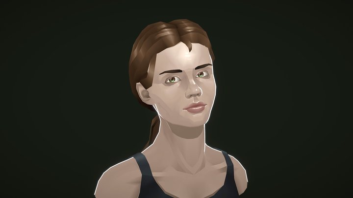 Bust of young female 3D Model