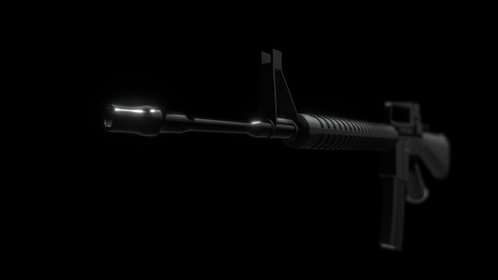 M16A4 PUBG 3D Model