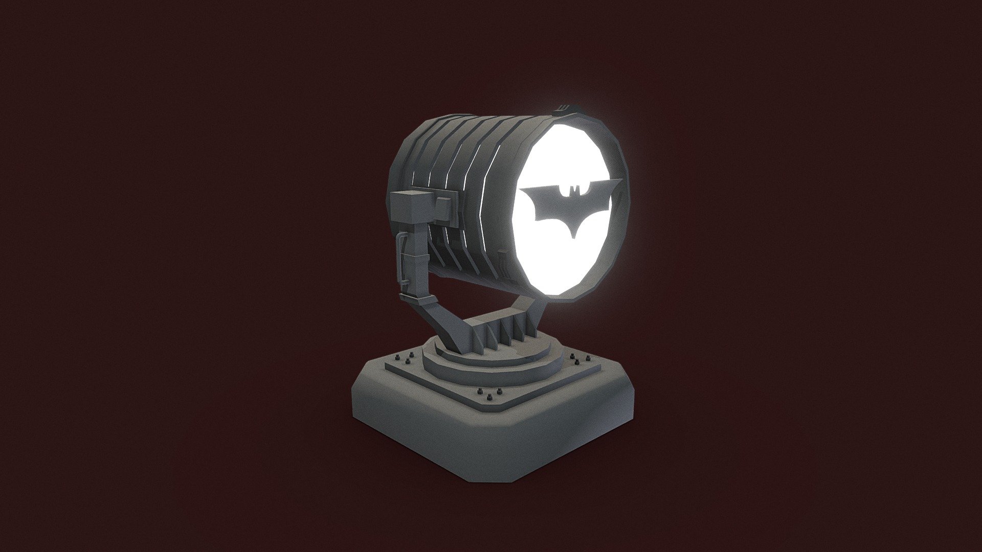 Bat Signal Download Free 3D model by Atilla Kutluay Erdoğay