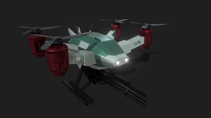 SI-FI Drone Model 3D Model