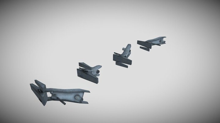 Combine barricade brackets – Modelo 3D gratuito STL