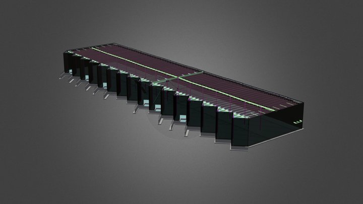 Industrial Service Commercial Development 3D Model
