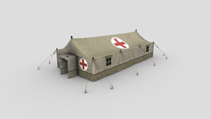 Military Tent 3D Model