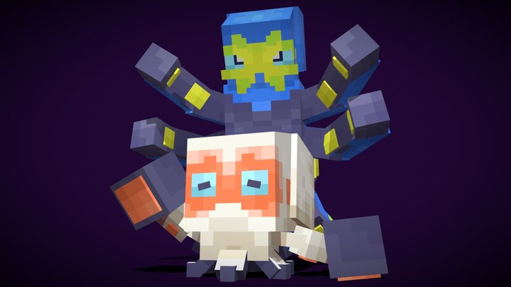 Clobbopus and Grapploct 3D Model