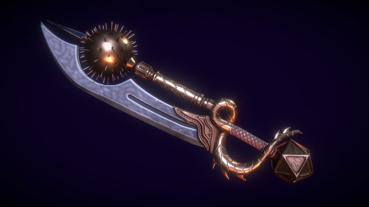 Sword of Dungeons & Dragons 3D Model