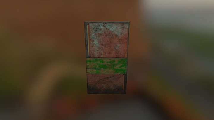 Modular Wall 1 (Post Apocolypse Wall) 3D Model
