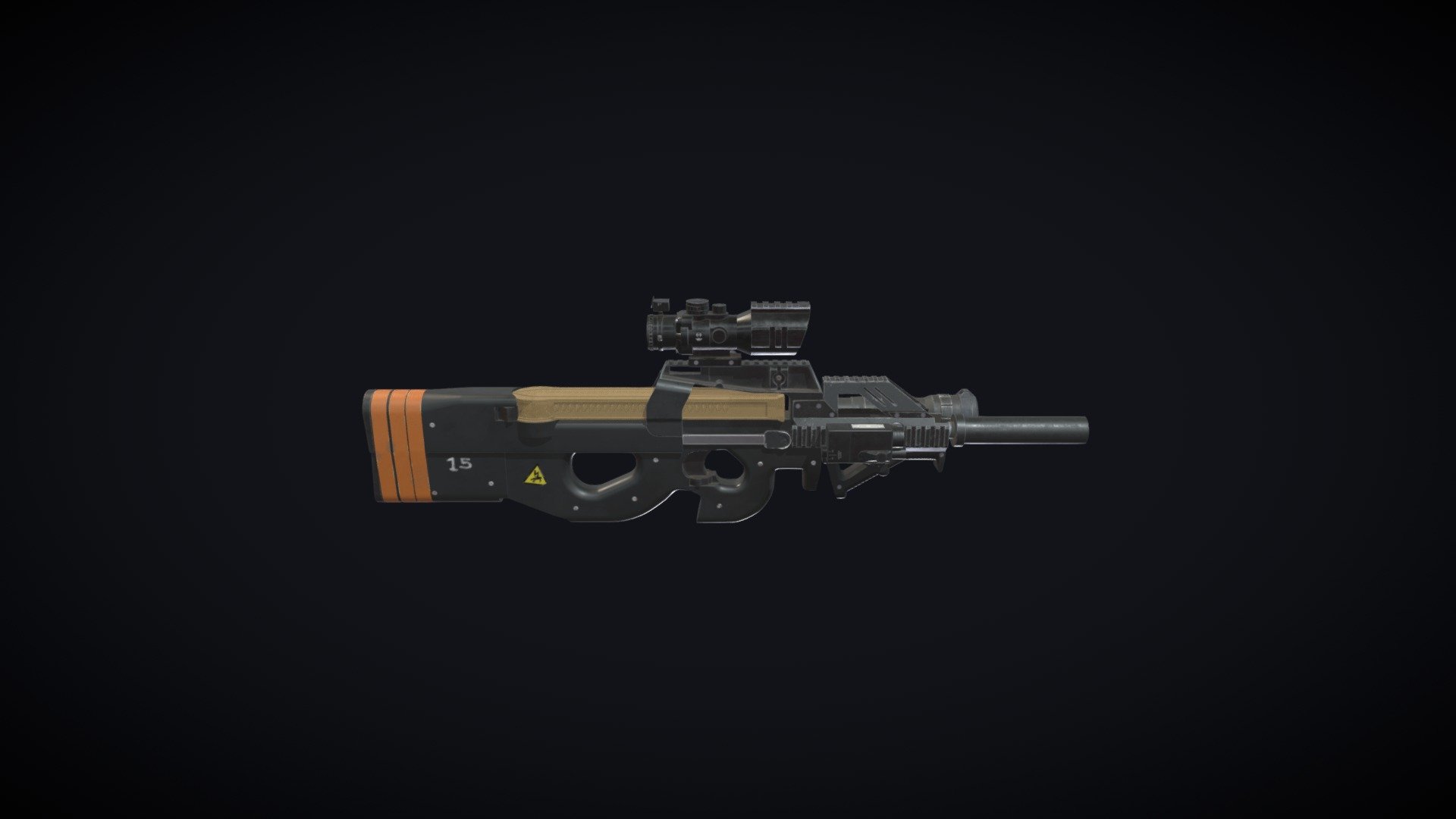 Customized P90 - Download Free 3D model by ArnoSchok [d067638] - Sketchfab