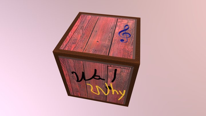 Wood Crate (First) 3D Model