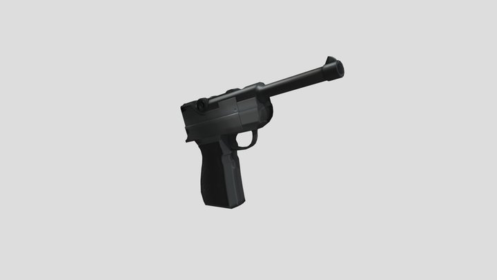 Roblox German Luger Pistol Gear 3D Model