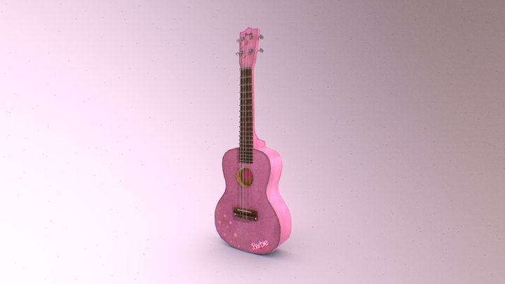 Barbie Ukelele 3D Model
