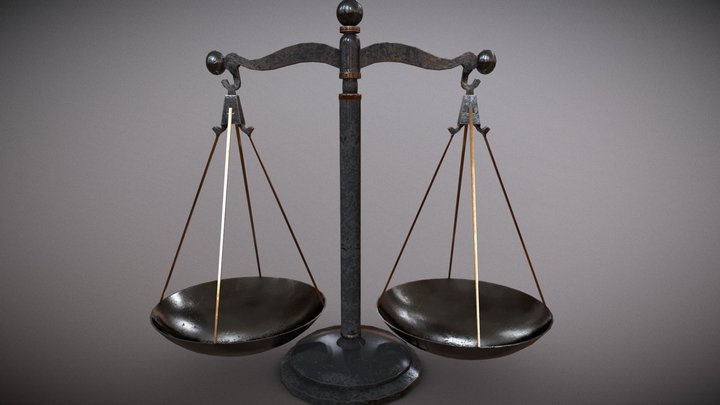 Themis' Scales of Justice 3D Model