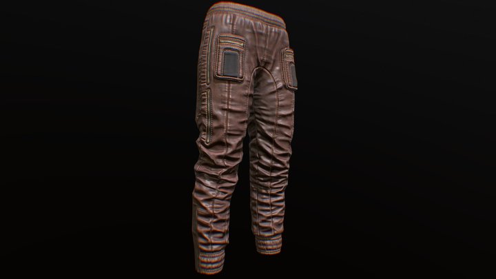 Futuristic apocalypse female cargo pants