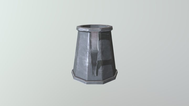 Stylised Iron Tankard 3D Model