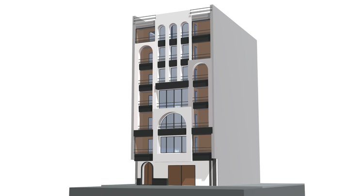 modern luxury apartment building