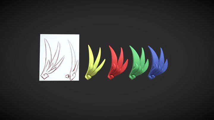 'Dragon Wing' 3D Print commission 3D Model