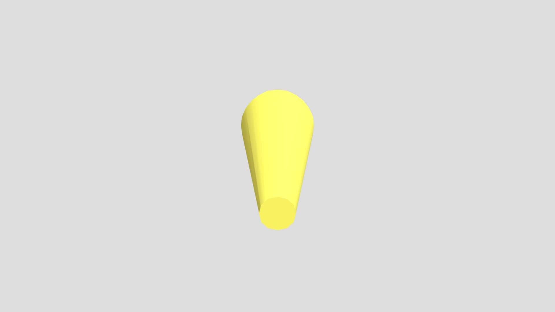 желтый усеченный конус - 3D model by sa.pronicheva [d06cd65] - Sketchfab