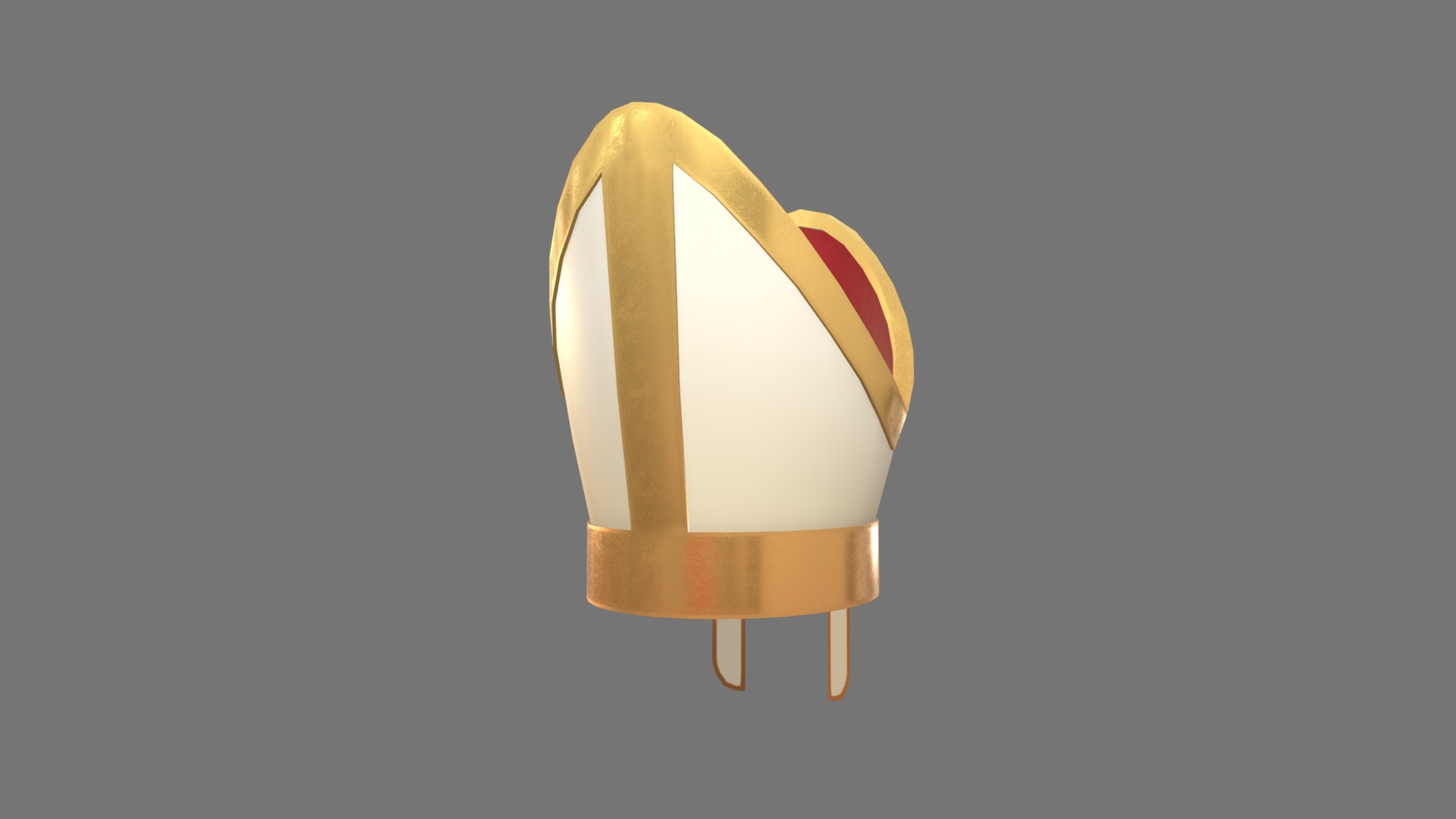 3D model Pope Hat - This is a 3D model of the Pope Hat. The 3D model is about logo.