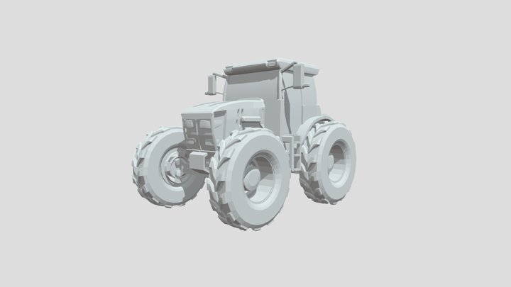 Final Tractor WIP 3D Model