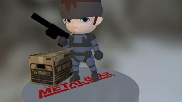 Solid Snake 3D Model
